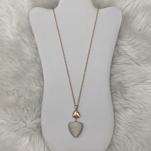 4/$20 A New Day Long Wire Wrapped Gold Necklace